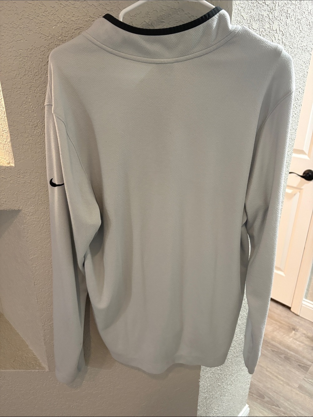 Nike Light Gray Quarter-Zip Pullover Malbon Golf - Picture 4 of 4